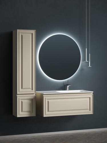 Тумба под раковину Sancos Very VR100RCE 100х45х41 подвесная цвет бежевый - фото 3